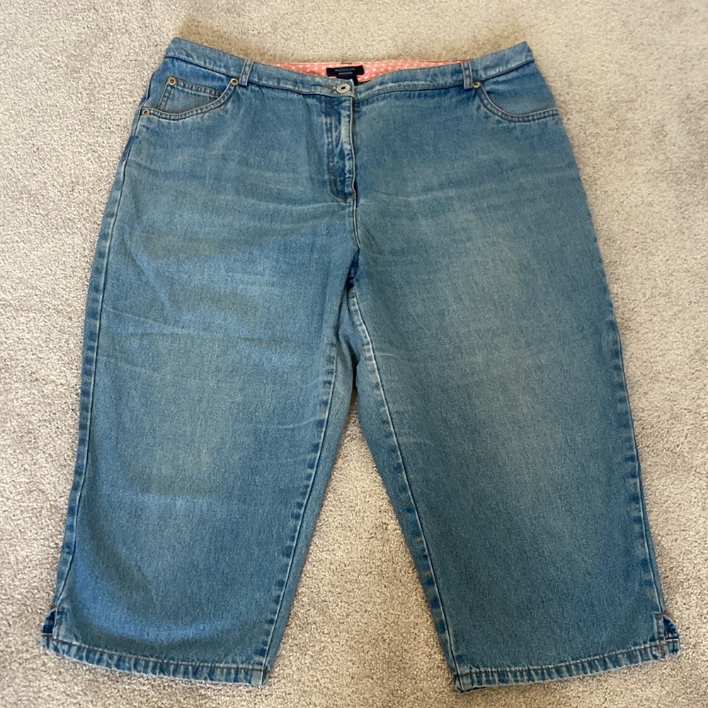 UEC Westbound Crop Jeans light blue denim, Size 18